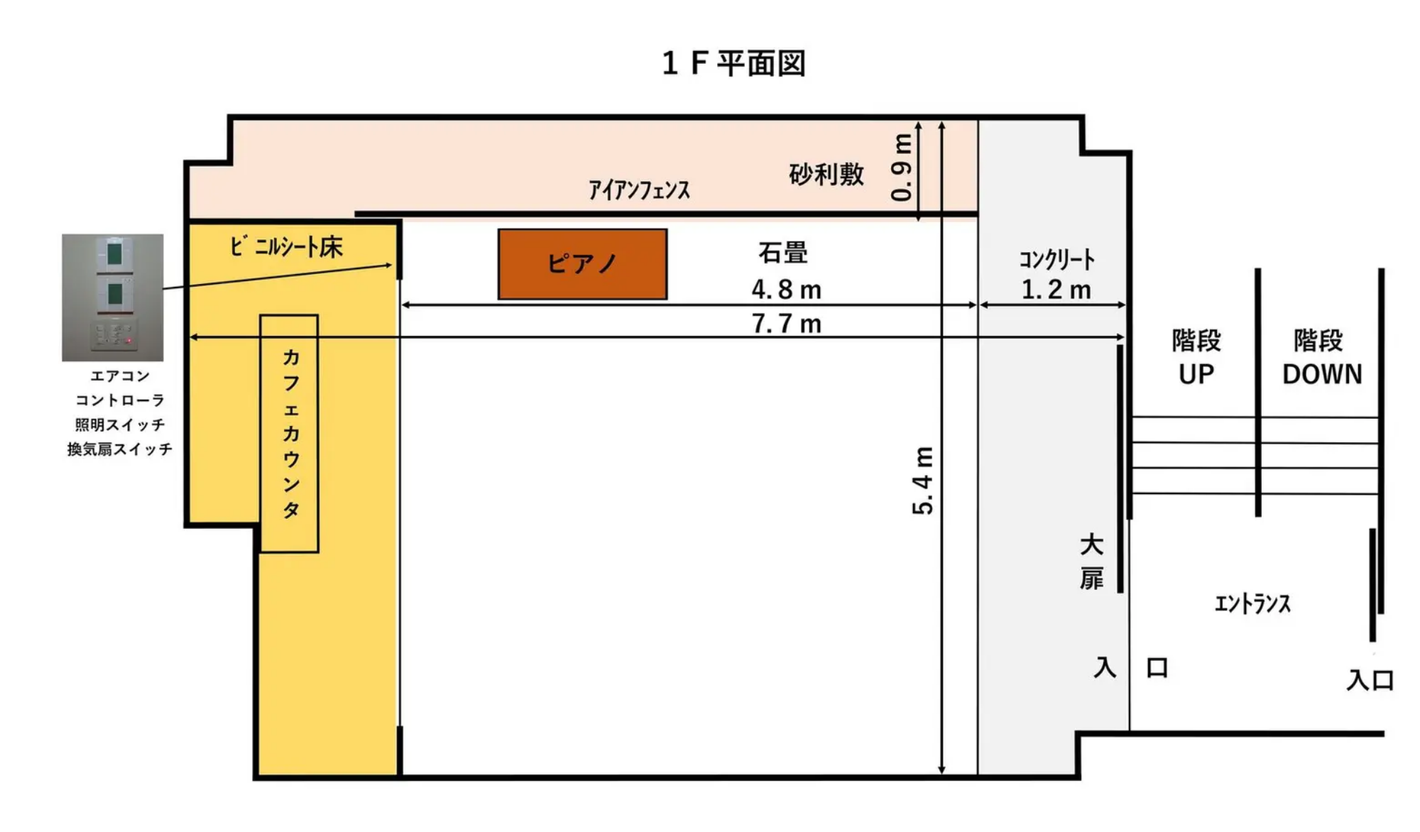 フロアページメインビジュアル | PORTE STYLO CAFE STUDIO